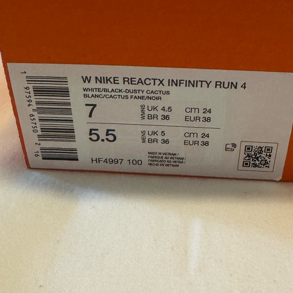 Nike Women’s InfinityRN 4 Road Running Shoes size 7 NWT - Picture 5 of 5